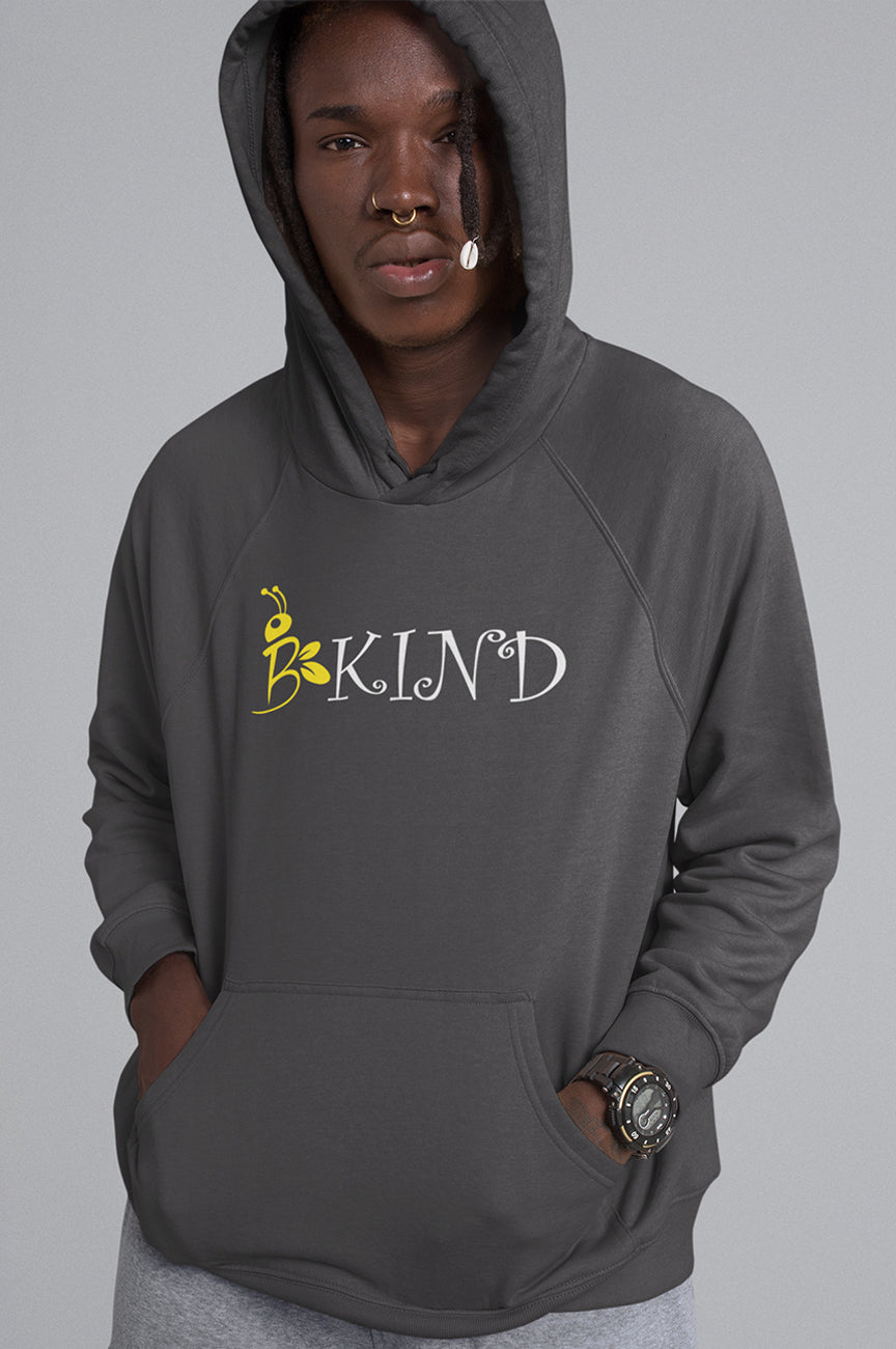 MENS ORGANIC HOODIE - BE KIND