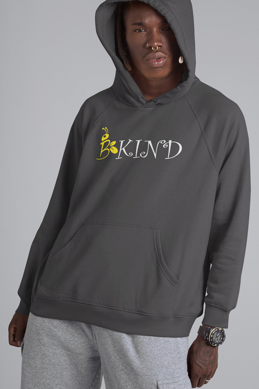 MENS ORGANIC HOODIE - BE KIND