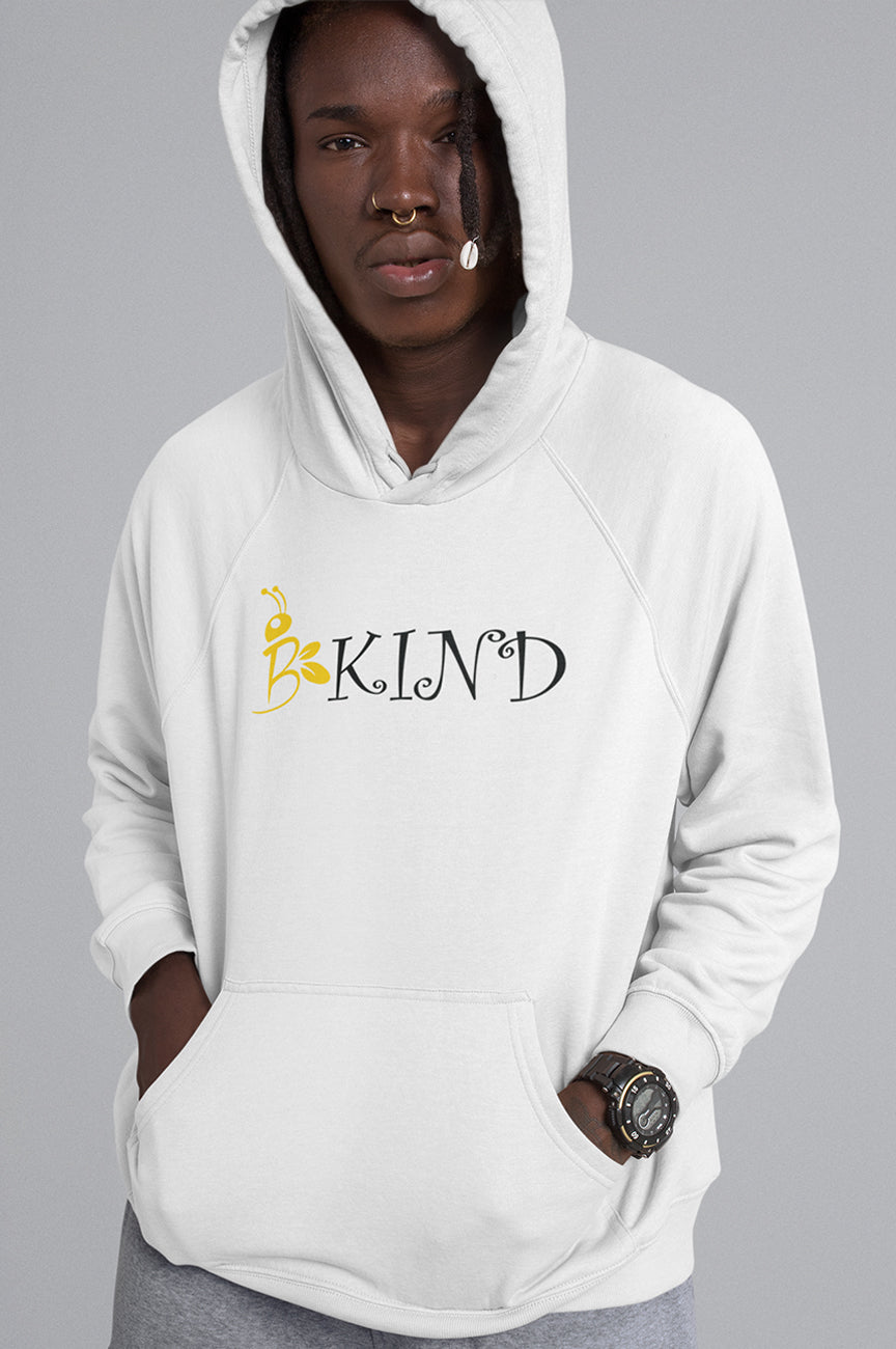 MENS ORGANIC HOODIE - BE KIND