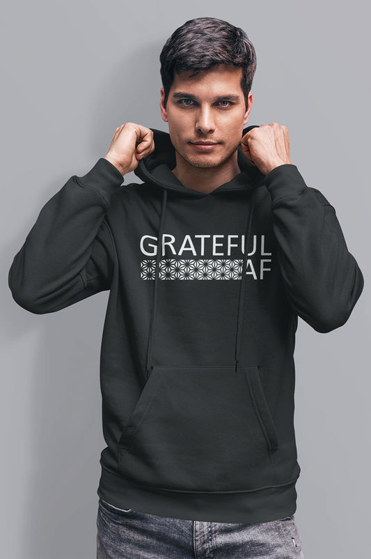 MENS ORGANIC HOODIE - GRATEFUL AF