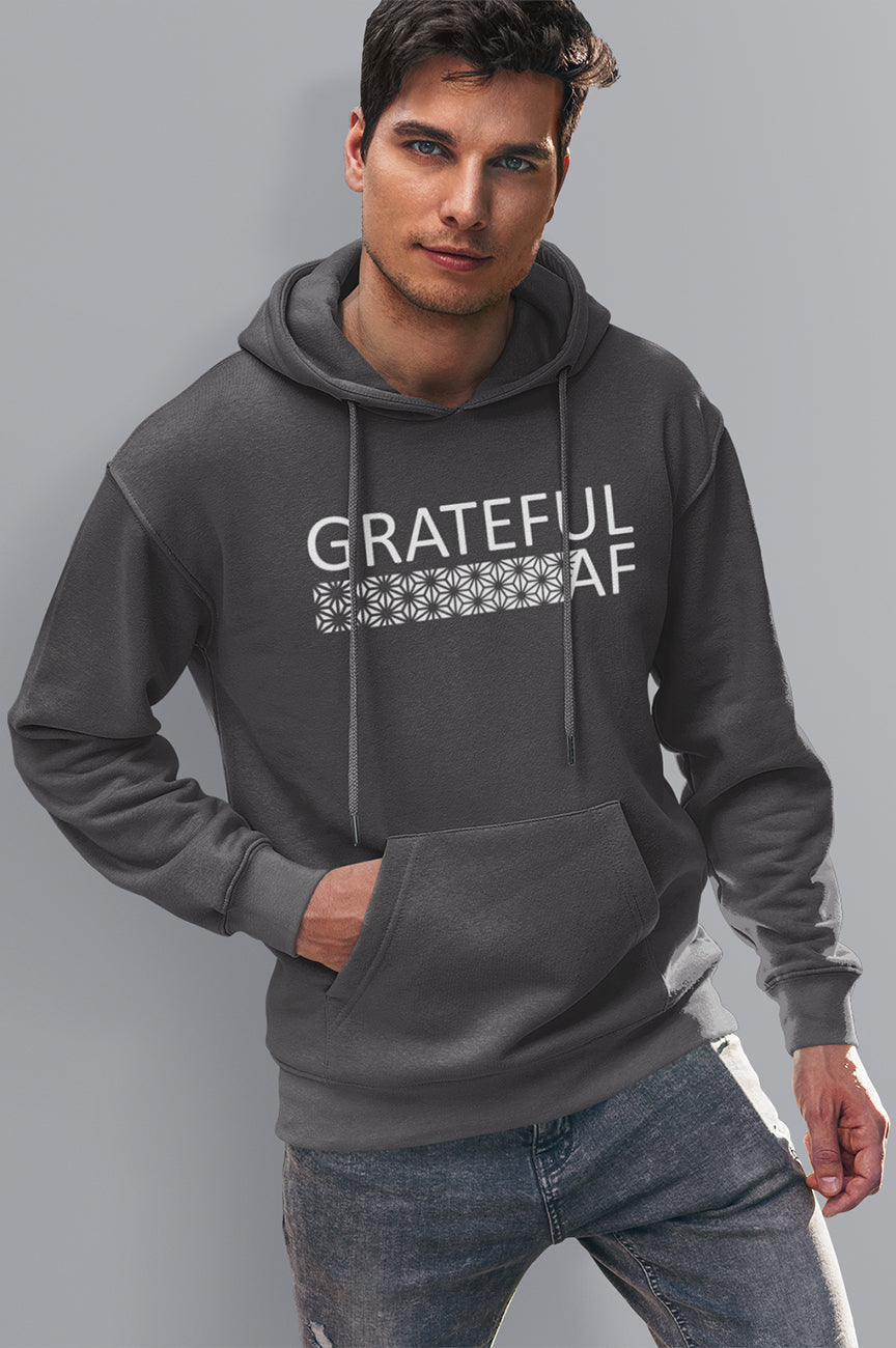 MENS ORGANIC HOODIE GRATEFUL AF