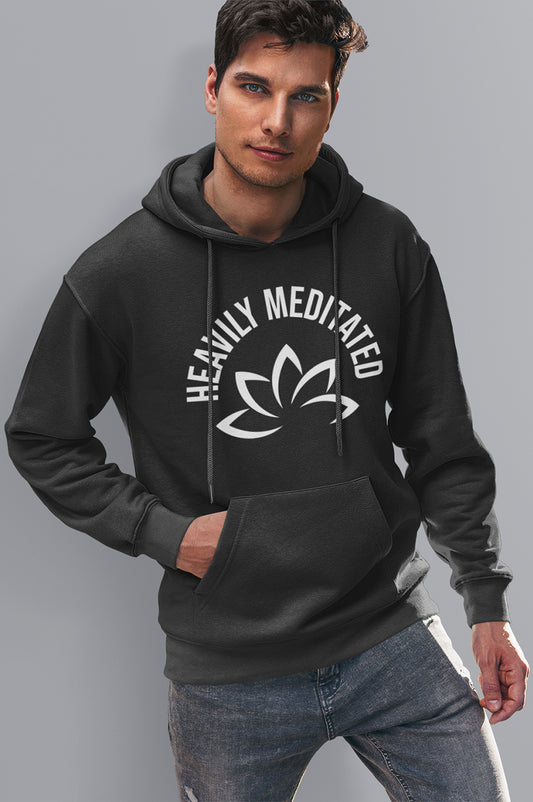 MENS ORGANIC HOODIE - HEAVILY MEDITATED