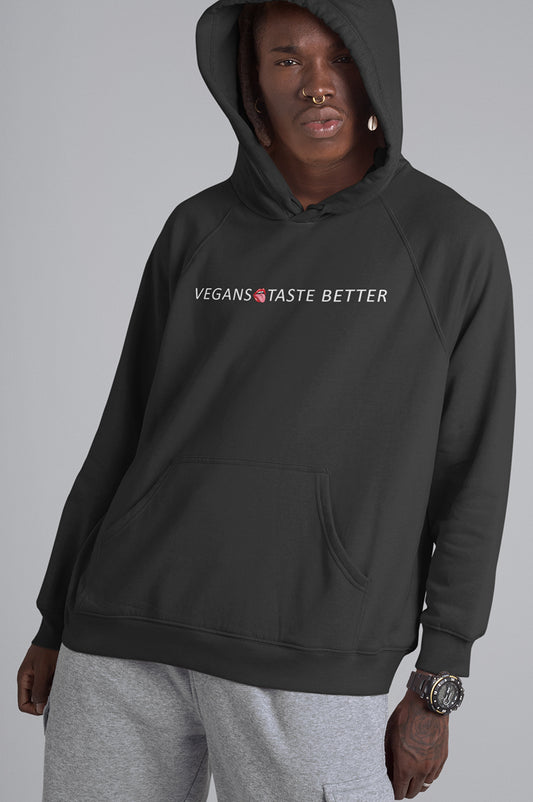 MENS ORGANIC HOODIE - VEGANS TASTE BETTER 2.0
