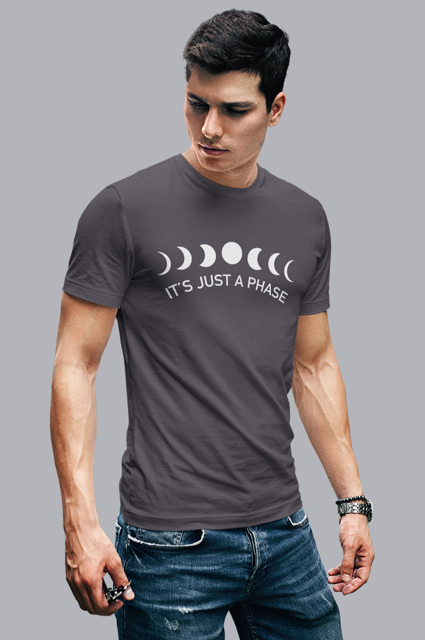 MENS ORGANIC TEE - IT'S JUST A PHASE