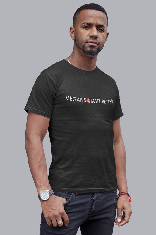 MENS ORGANIC TEE - VEGANS TASTE BETTER 2.0