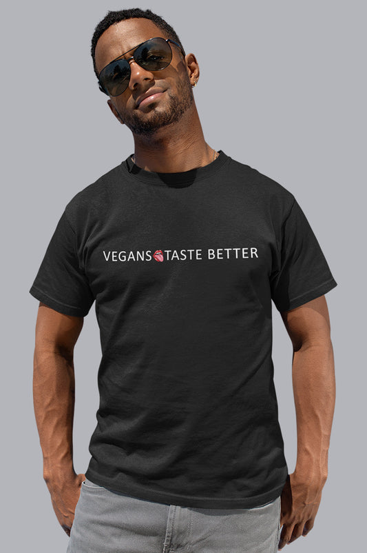 MENS ORGANIC TEE - VEGANS TASTE BETTER 2.0