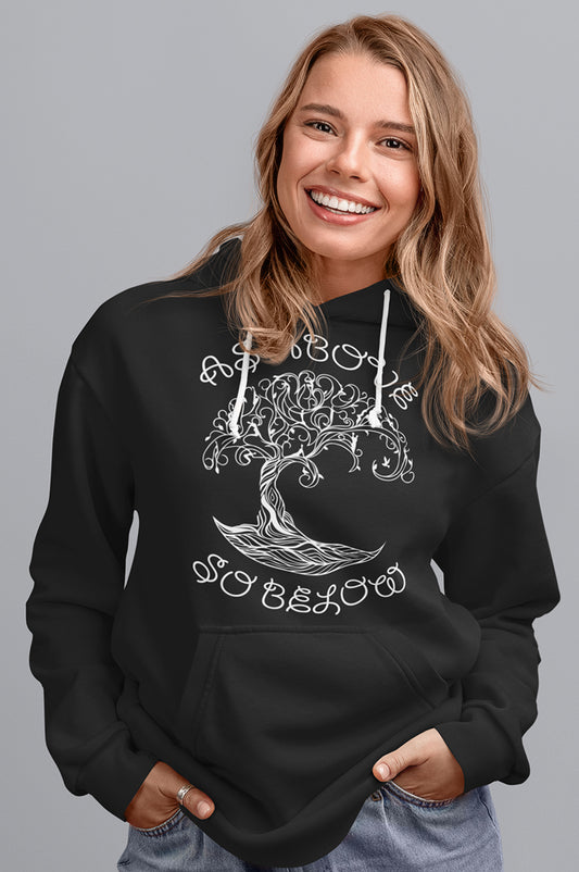 WOMENS ORGANIC HOODIE - AS ABOVE SO BELOW