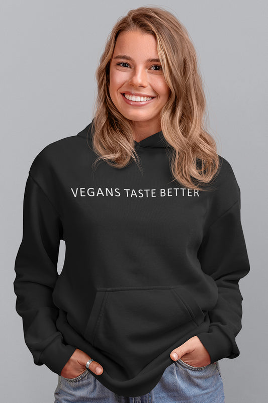 WOMENS ORGANIC HOODIE - VEGANS TASTE BETTER