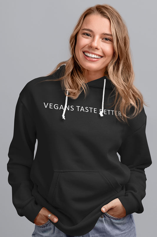 WOMENS ORGANIC HOODIE - VEGANS TASTE BETTER