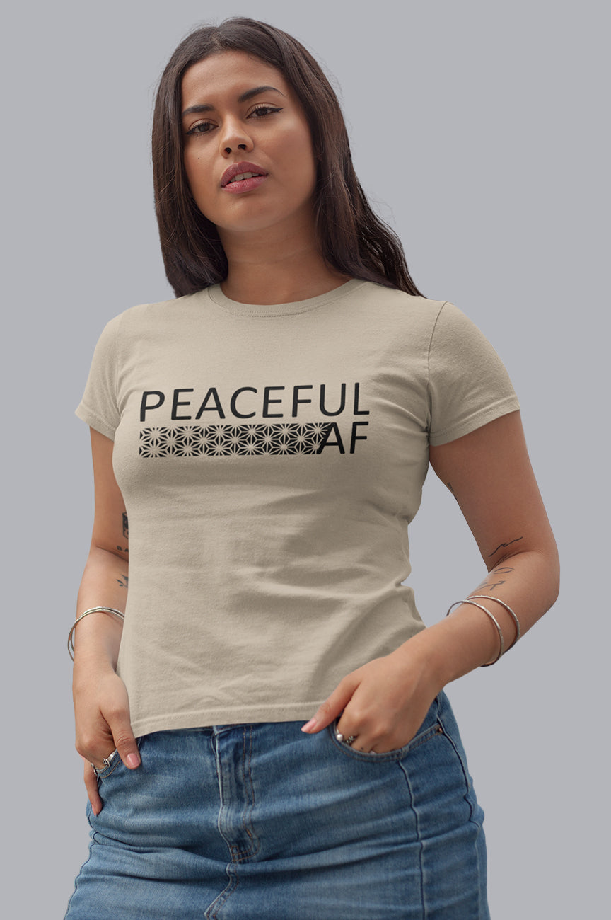 WOMENS ORGANIC TEE - PEACEFUL AF