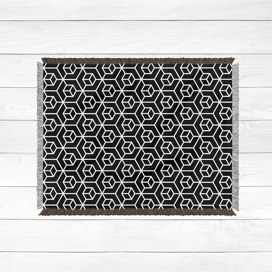 CUBE WOVEN BLANKET