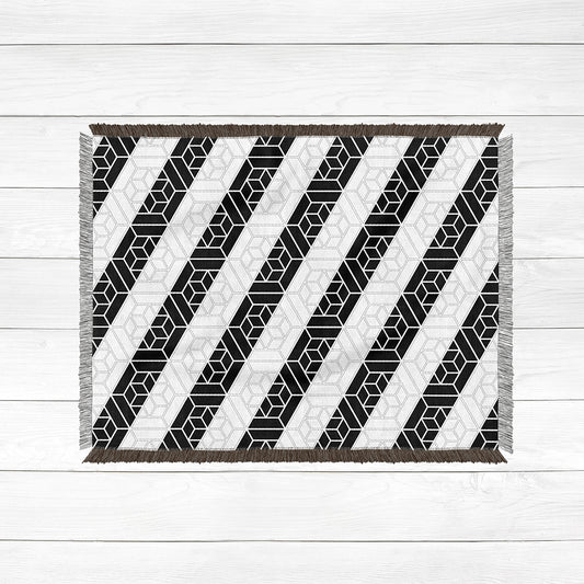 CUBIC WOVEN BLANKET