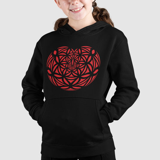 HEART GEO HOODIE KIDS